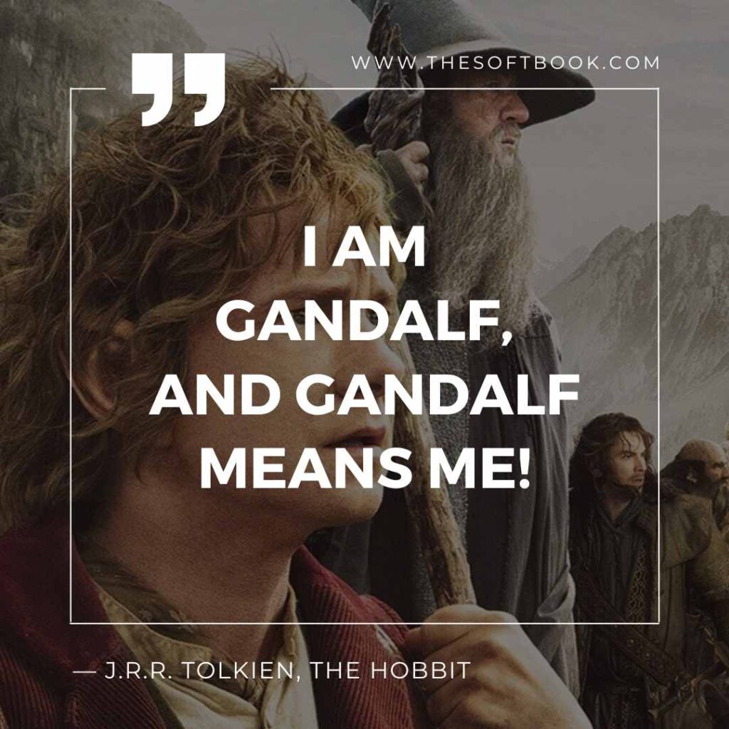 I am Gandalf, and Gandalf means me!