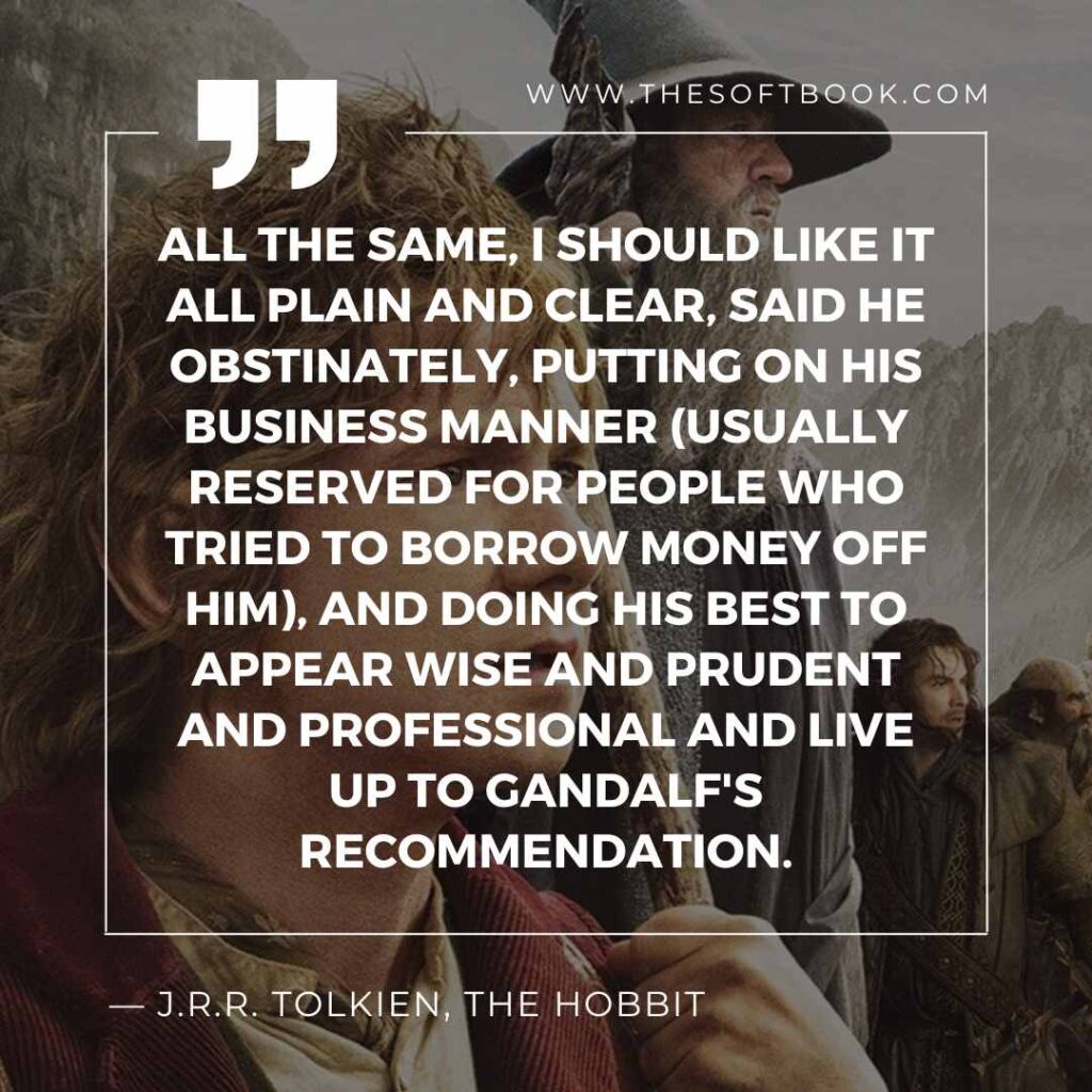 ― J.R.R. Tolkien, The Hobbit quotes (9)