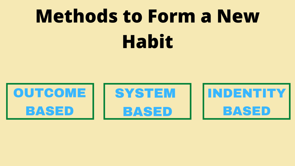 Method to Form a new habit - atomic habits summary
