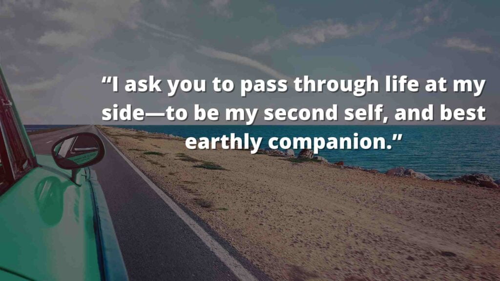 “I ask you to pass through life at my side—to be my second self, and best earthly companion.” Jane Eyre Quotes (6)