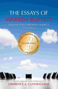 7. The Essays of Warren Buffett: Lessons for Corporate America by Warren Buffett and Lawrence Cunningham - books on investing money