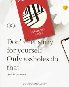 Don't feel sorry for yourself Only assholes do that