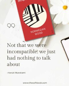 Not that we were incompatible_ we just had nothing to talk about